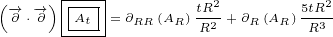 (-→∂ ⋅-→∂)-A-|=∂  (A )tR2+∂  (A )5tR2
      ---t-  RR  R R2   R  R  R3
